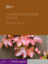 ouvrage - Cours de philosophie positive