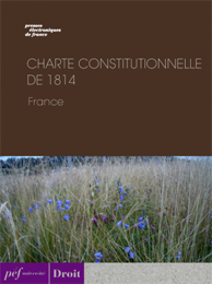ouvrage - Charte constitutionnelle de 1814