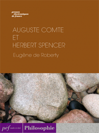 ouvrage - Auguste Comte et Herbert Spencer